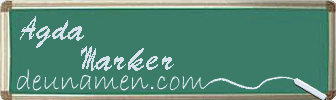 Agda Marker Visitenkarte